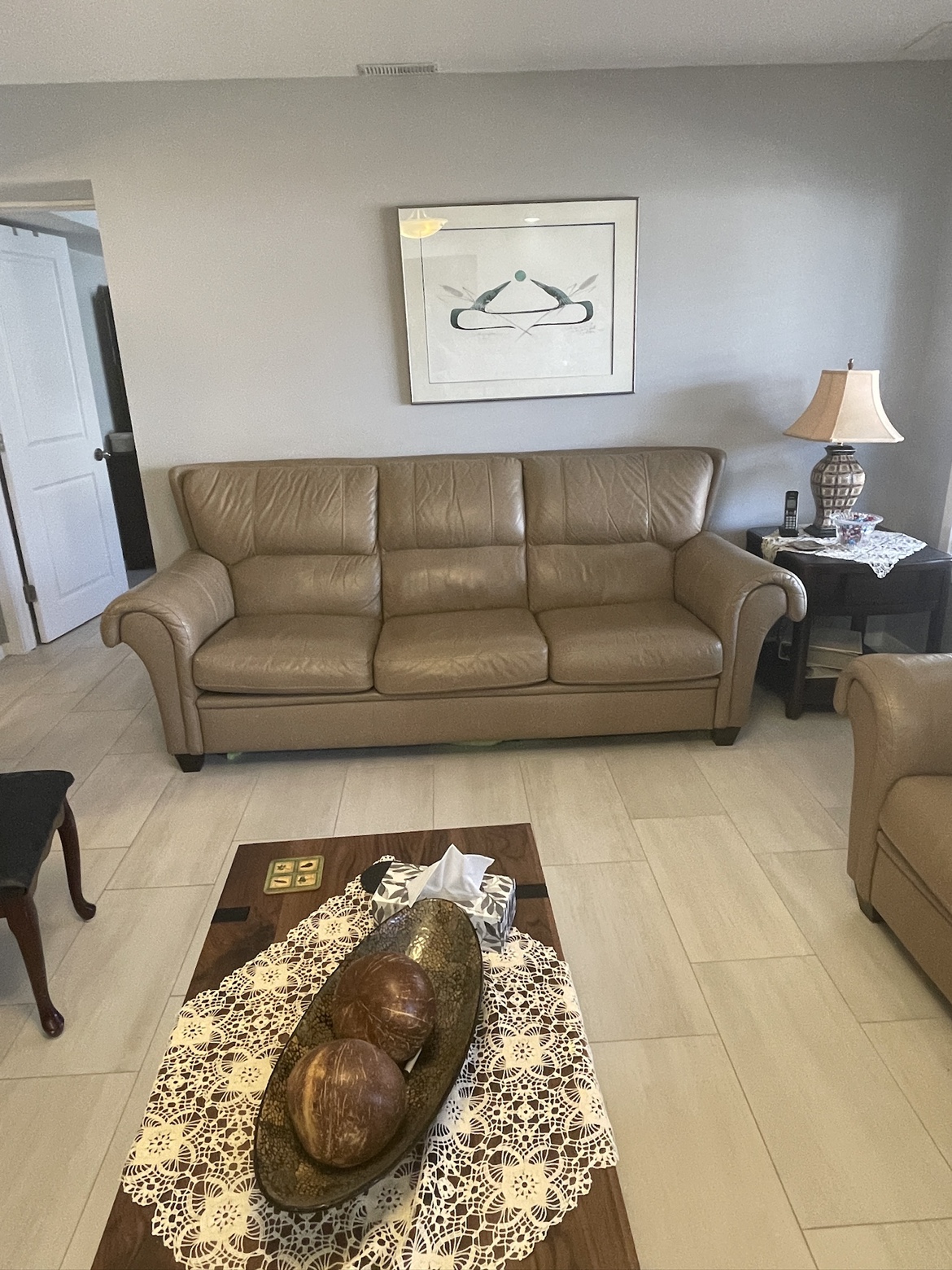 Leather Sofa & Loveseat