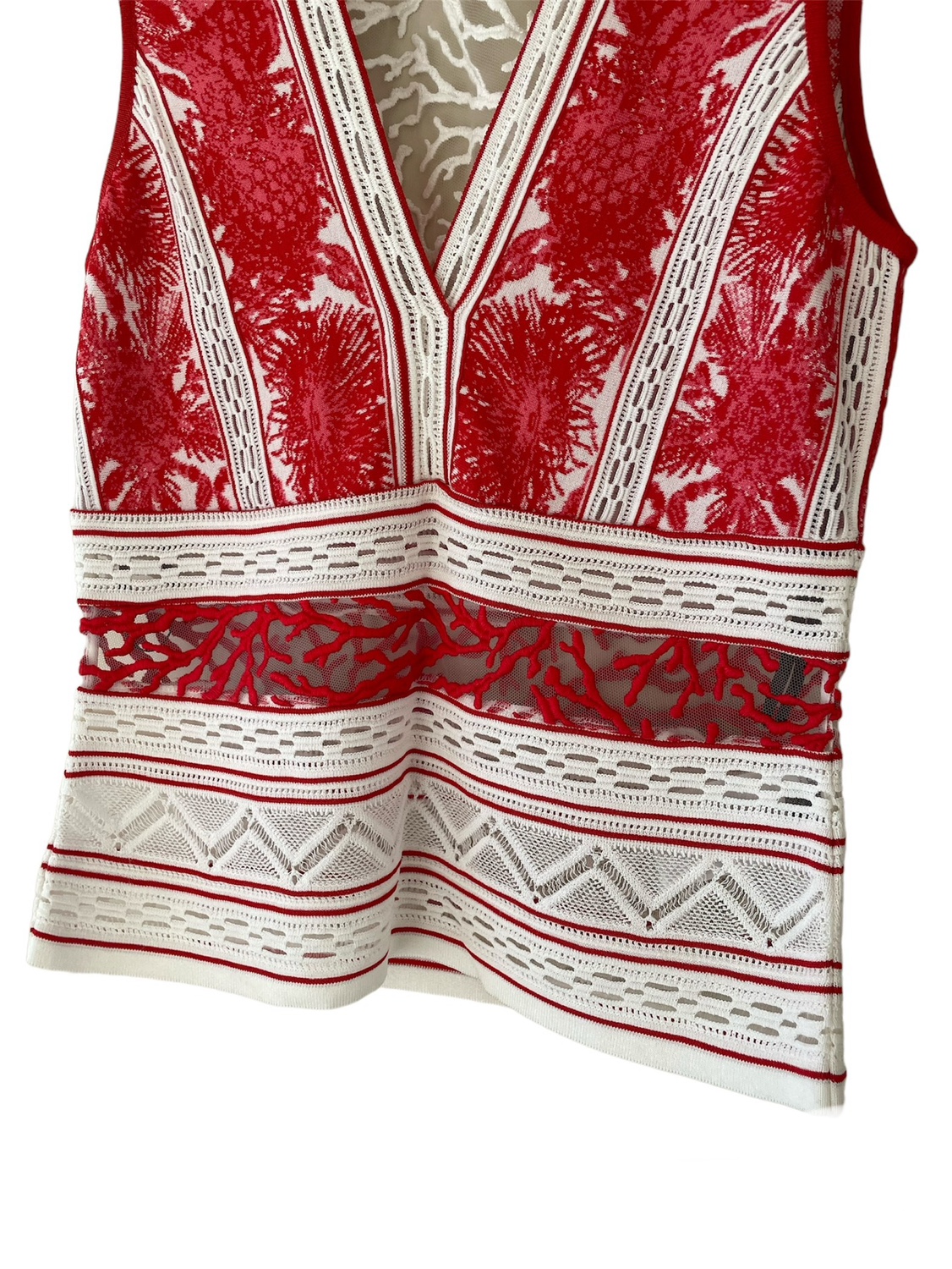 Roverto Cavalli Coral Jacquard Top image indicator(5)
