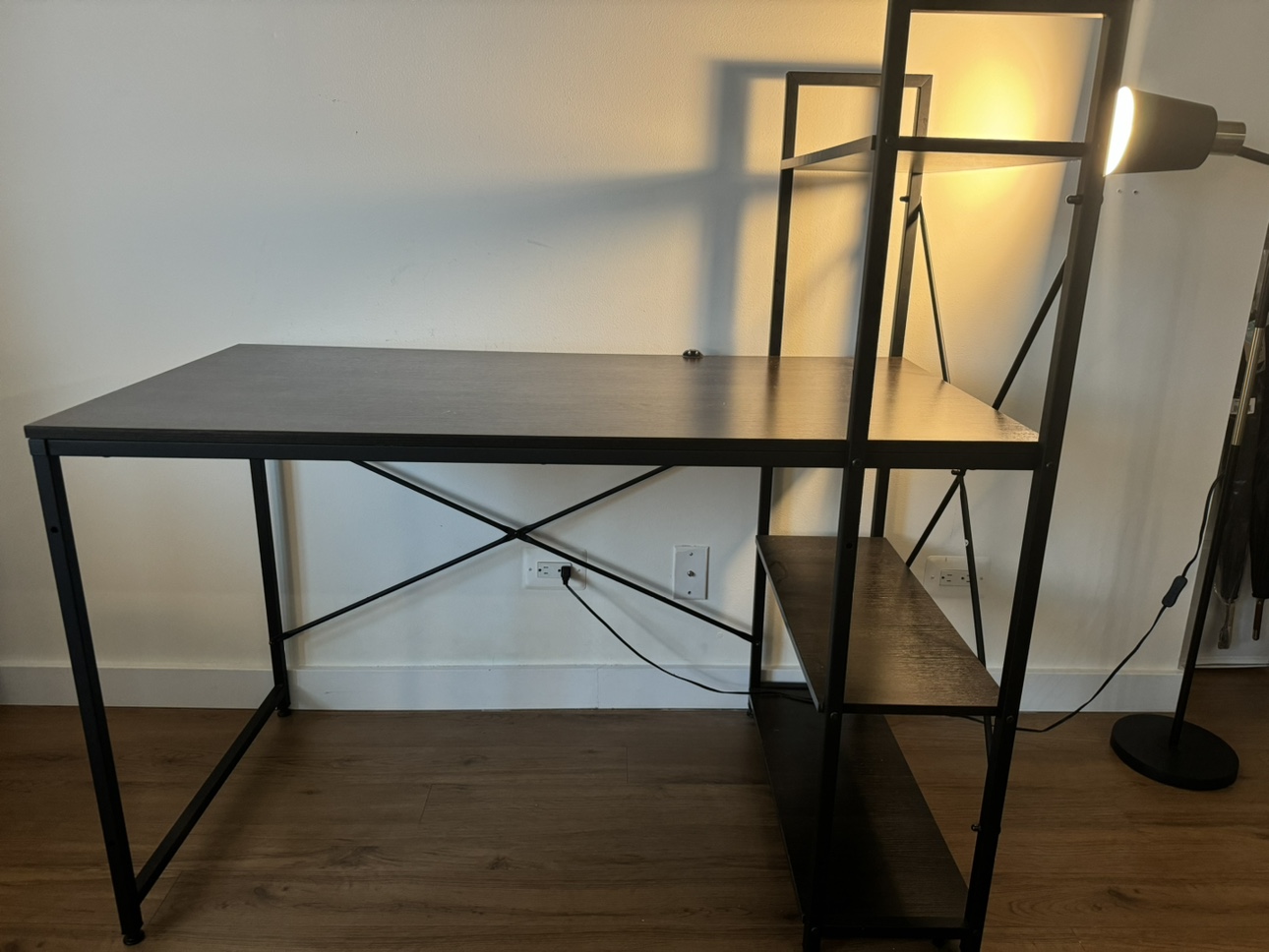 Home office desk (reversible book shelf)