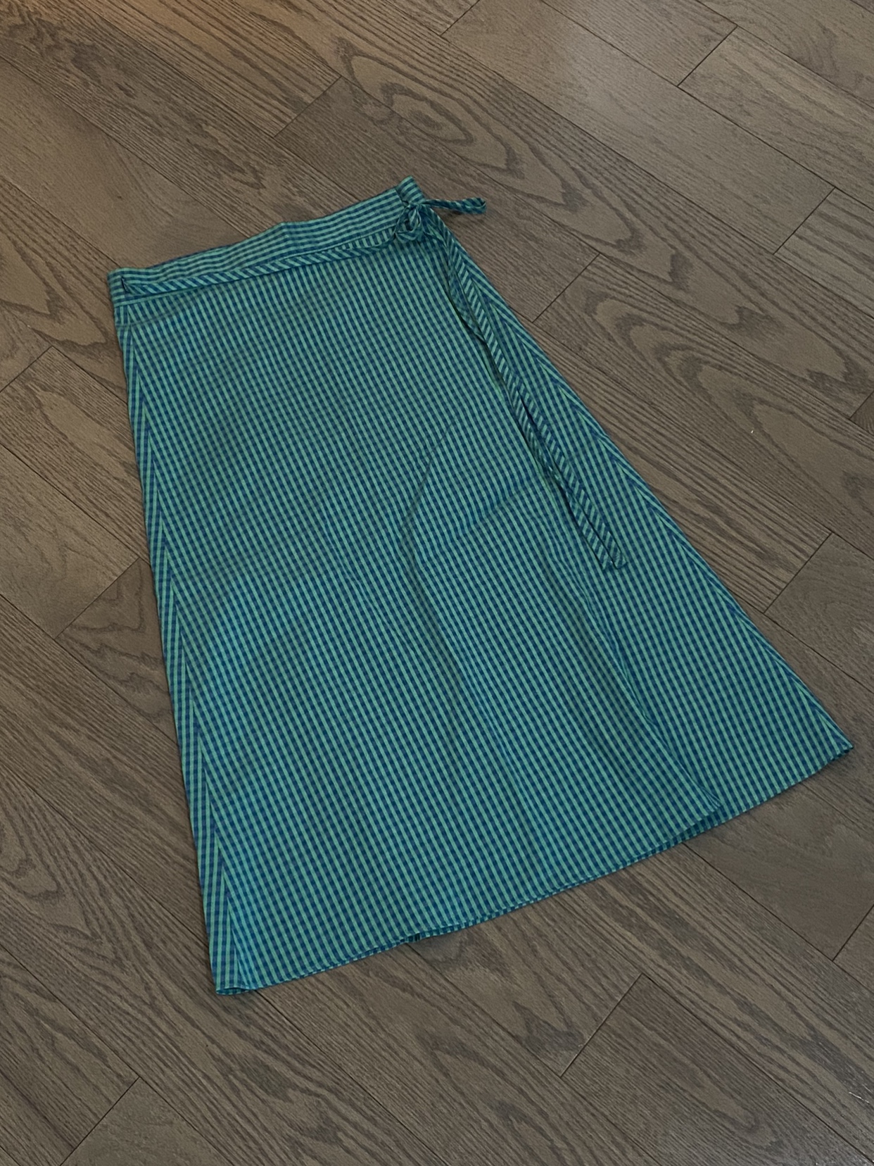 Green/blue checkered skirt thumbnail