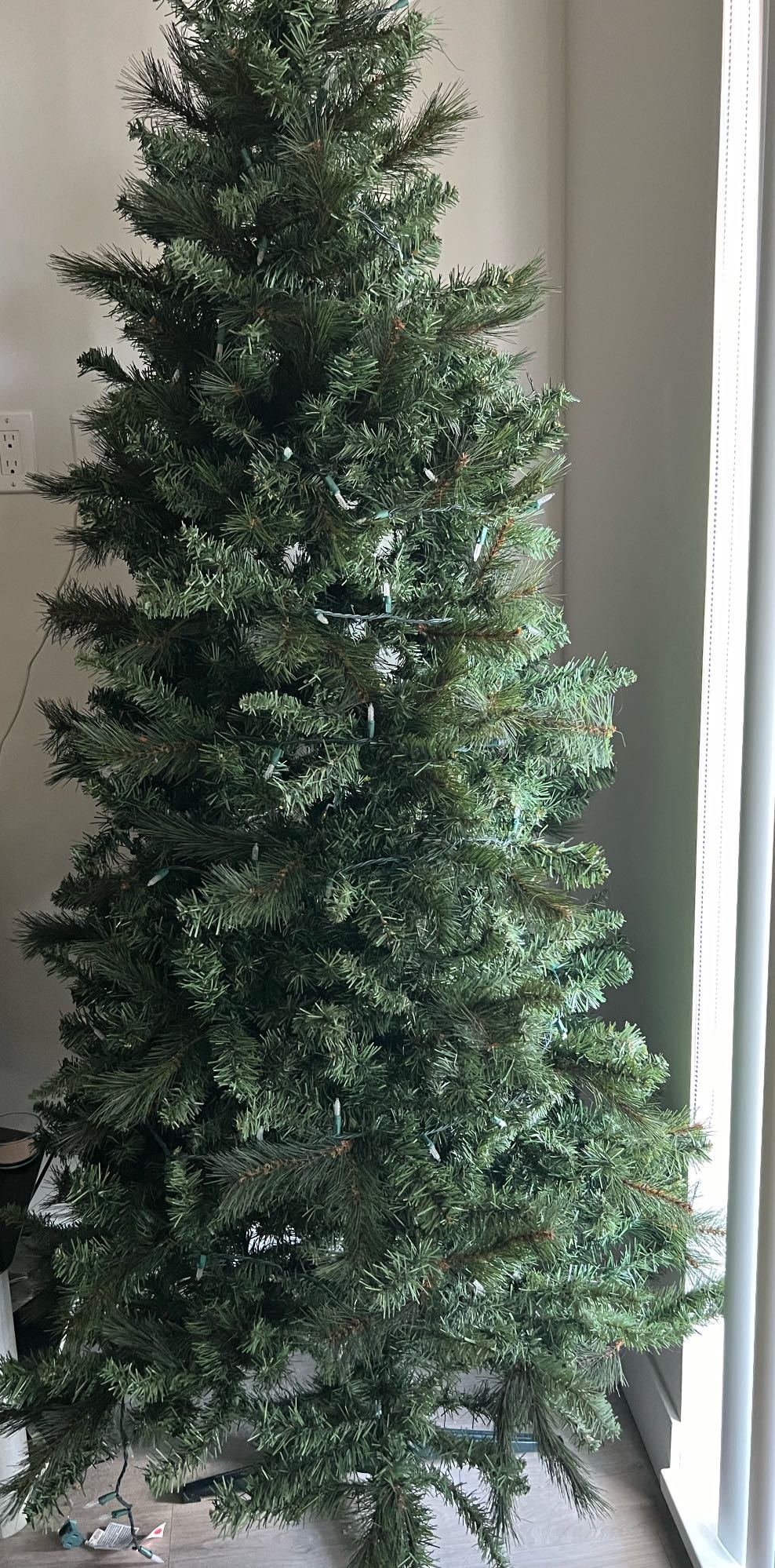 Christmas tree with lights box not included