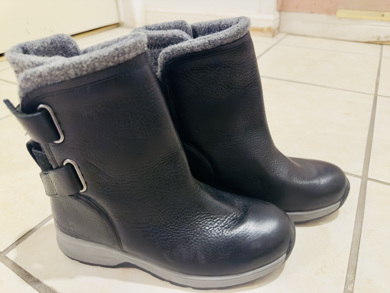 Woolrich wool lined leather winter boots