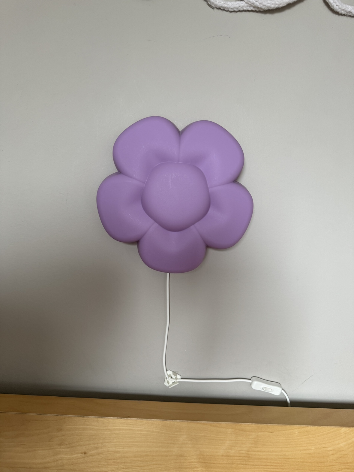 IKEA UPPLYST LED wall lamp, flower lilac - photo 3