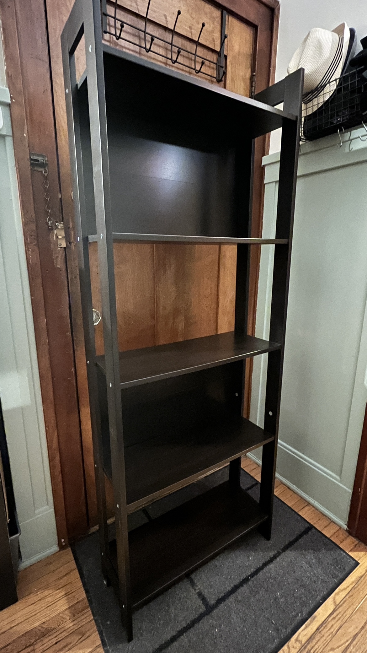 IKEA slim black brown bookcase or shelf