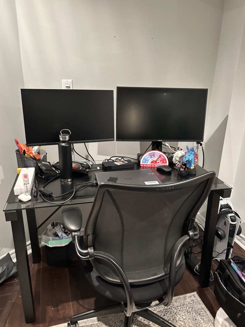 Glass Computer Table 46" Inch