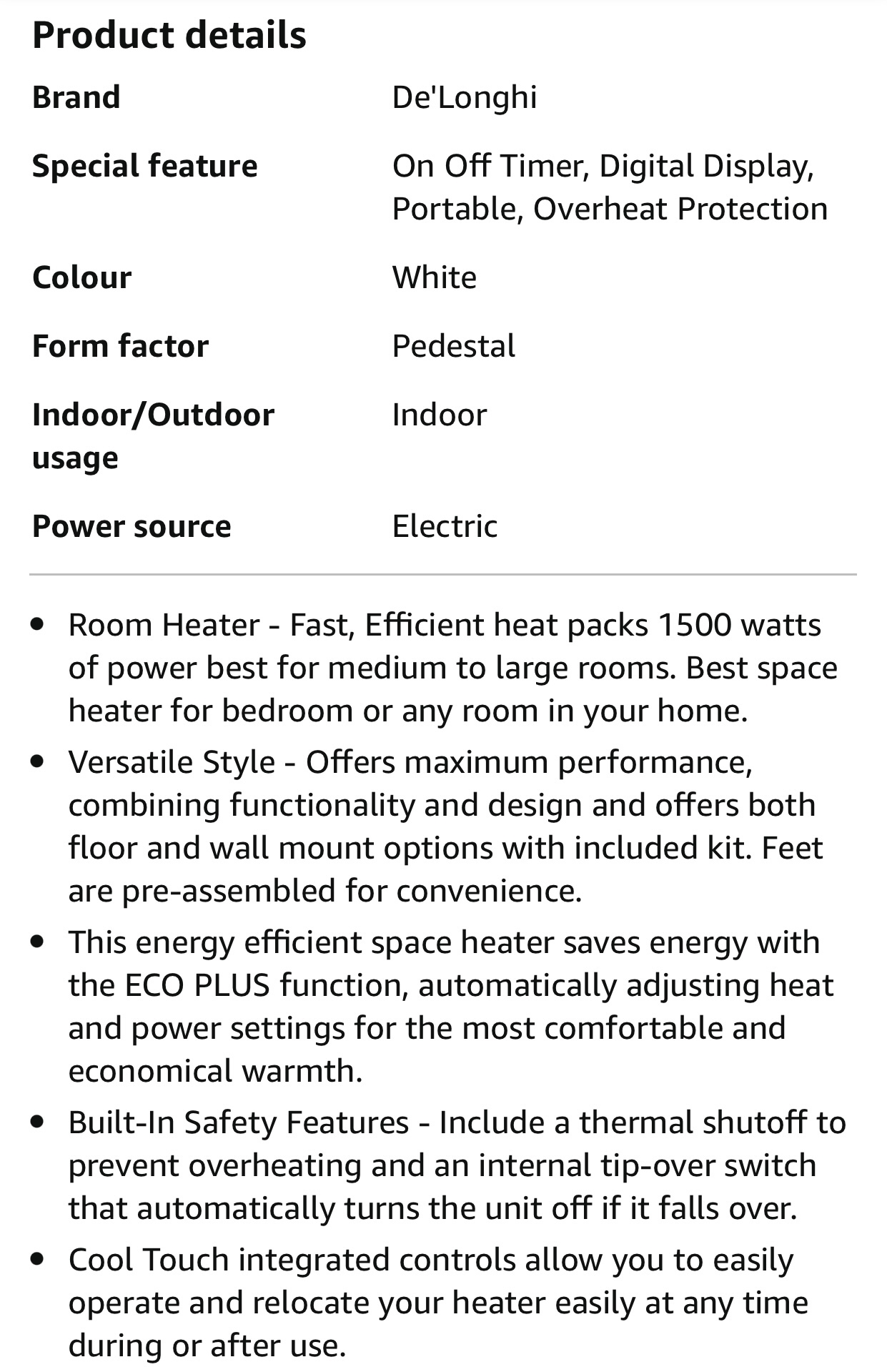 De'Longhi Convector Panel Heater image indicator(6)