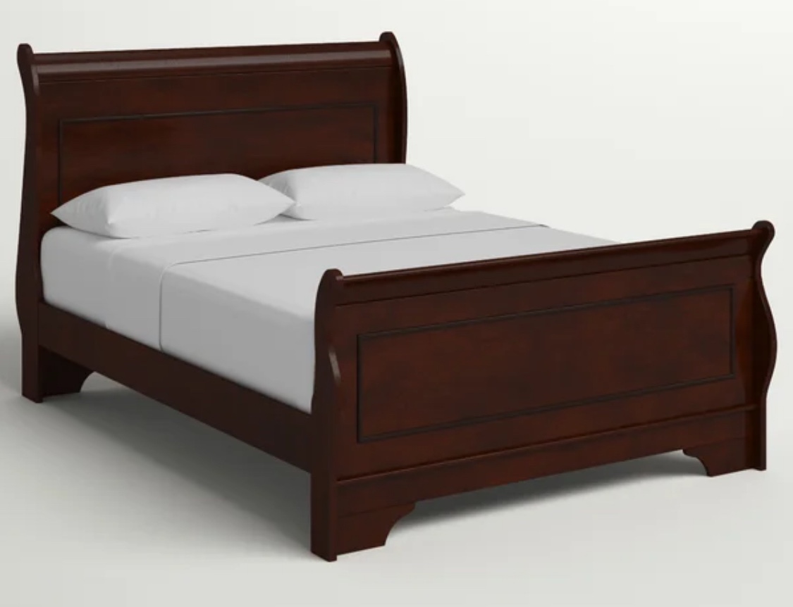 Full size Sleigh bed with Sealy Mattress and box spring - photo 3