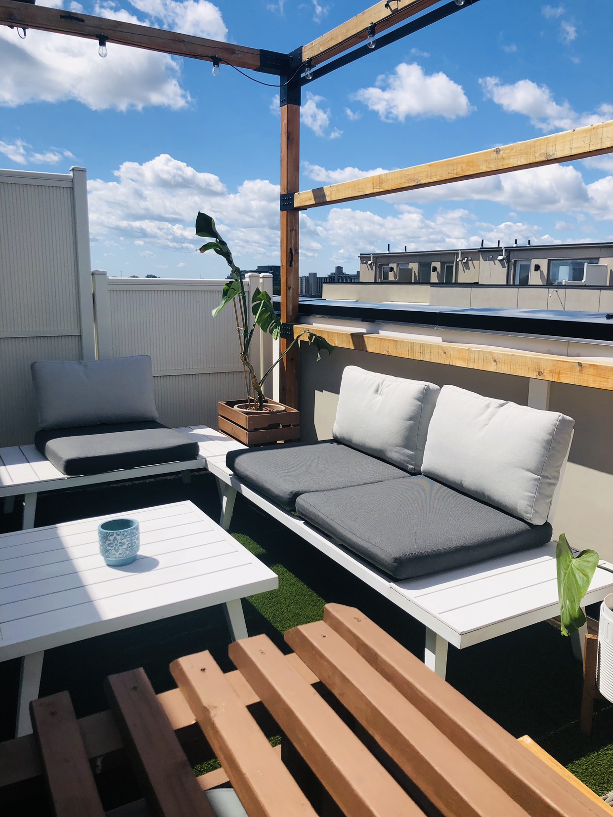 Modern Patio furniture 3pc set - photo 2