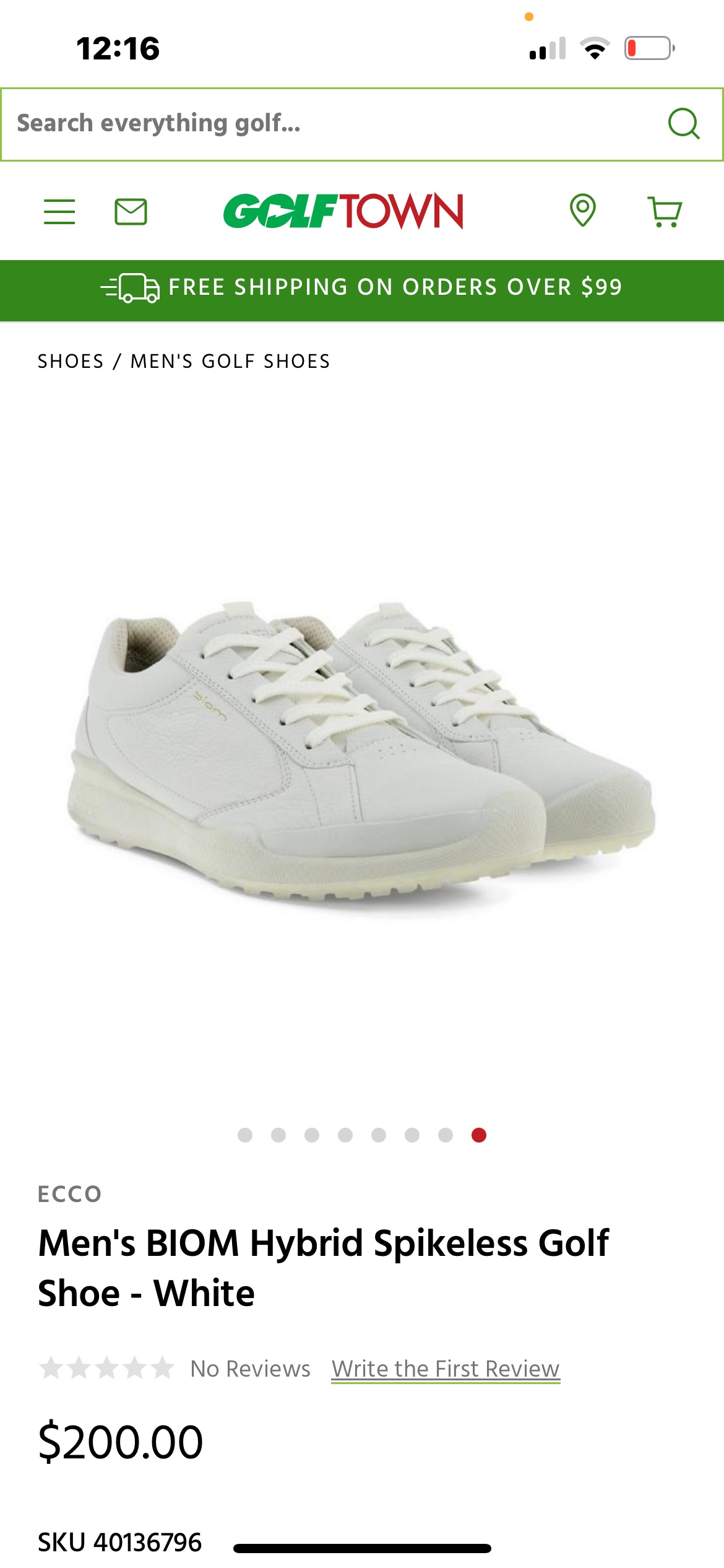 Ecco golf shoe new thumbnail