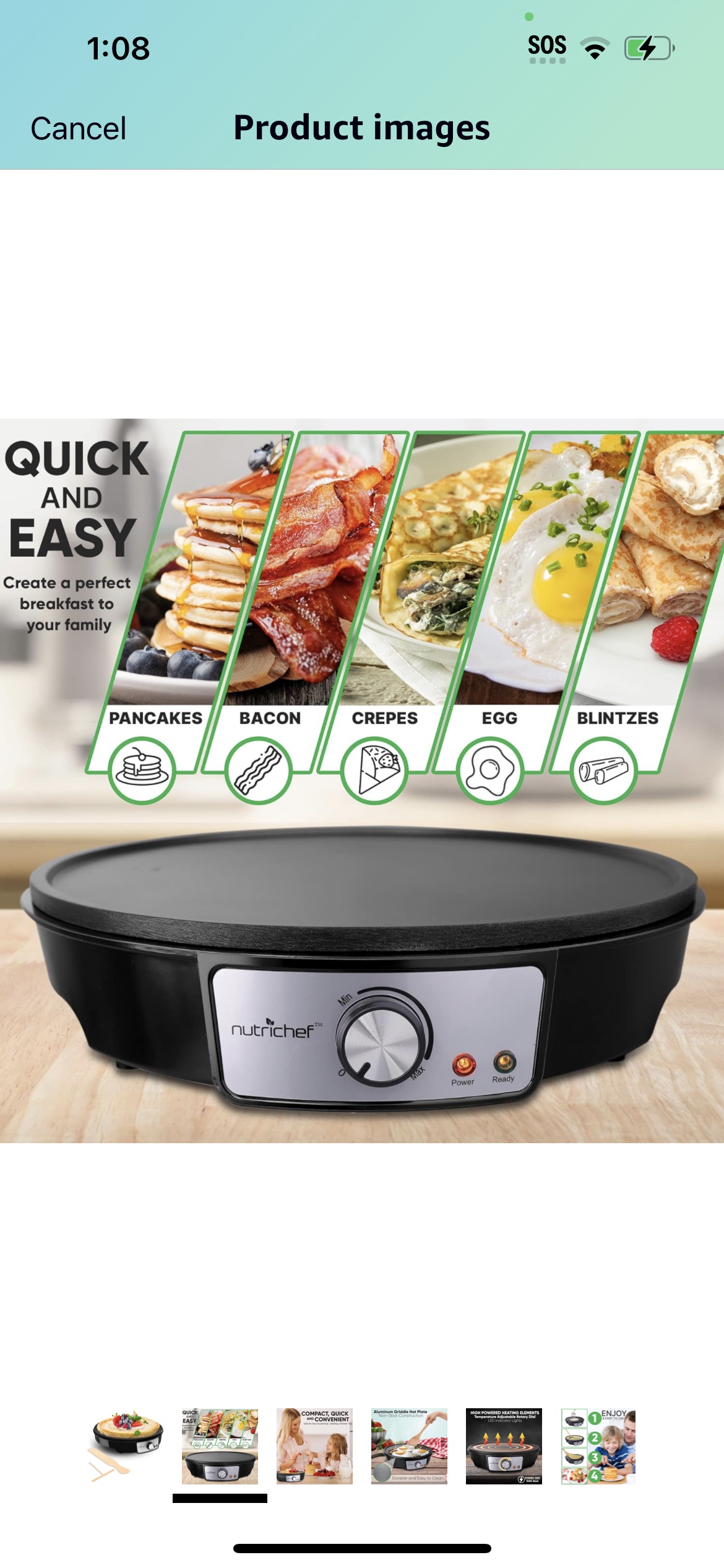 Electric crepe maker #469