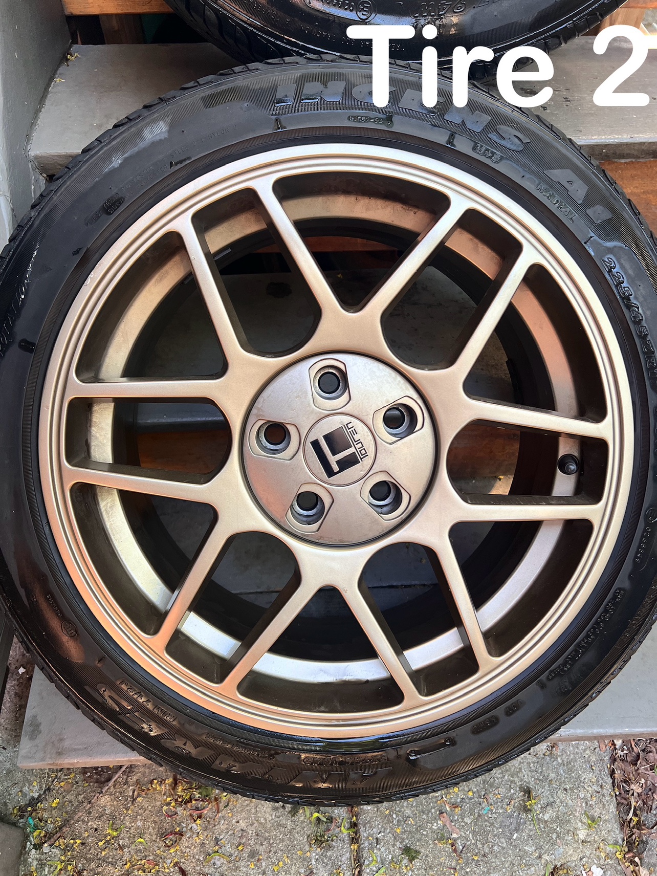 4 rims +tires R17 5x112 Bolt - photo 3
