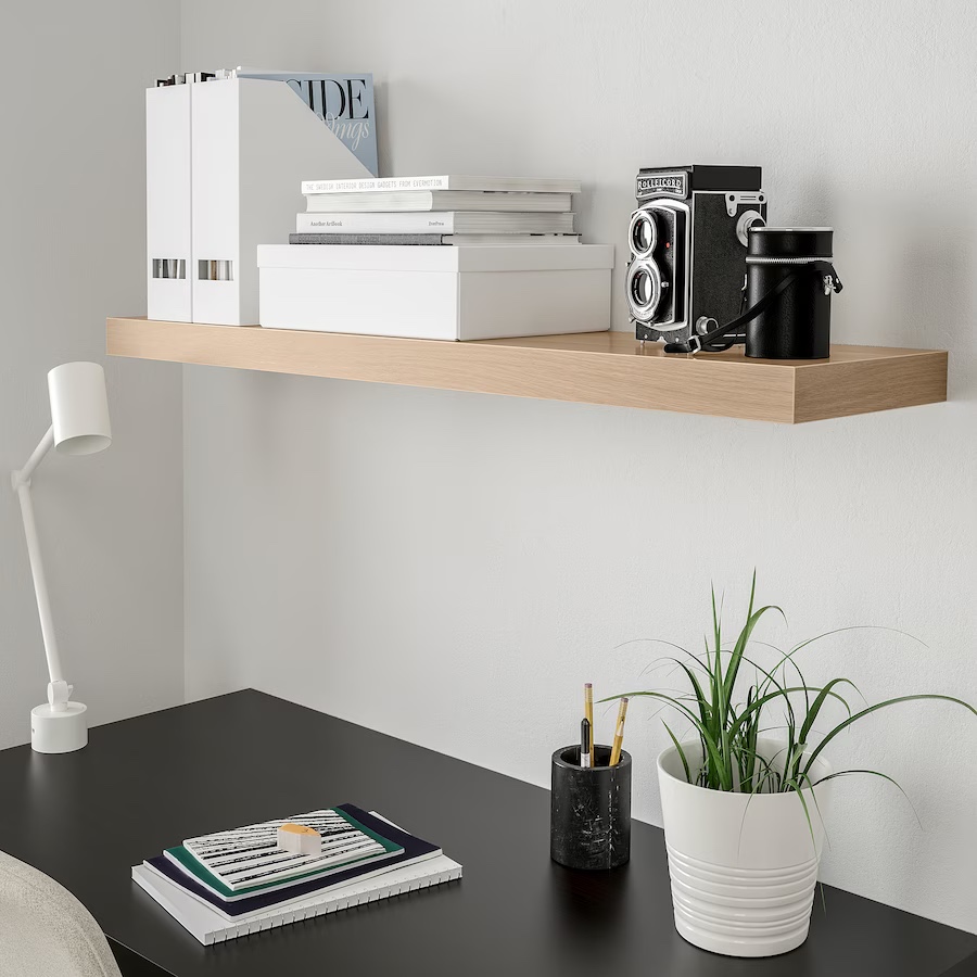 LACK Wall Shelf - White Stained Oak Effect - photo 3