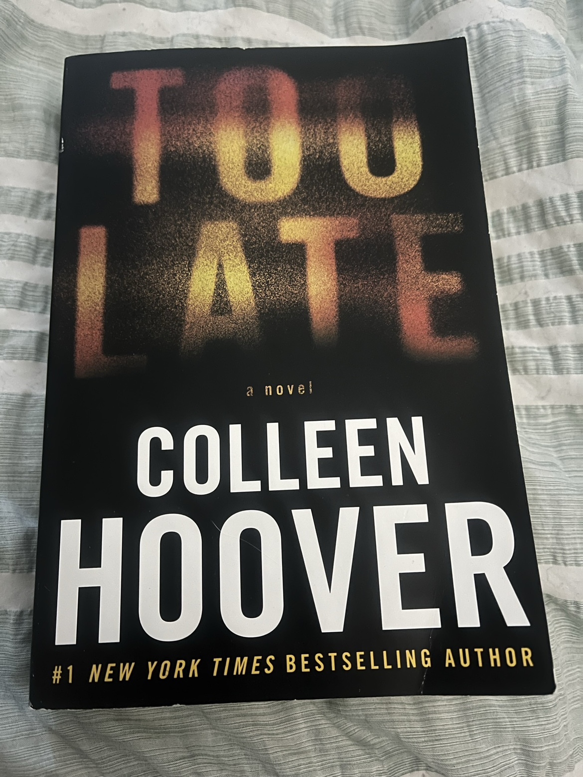 Too late Colleen Hoover book 🥕 thumbnail