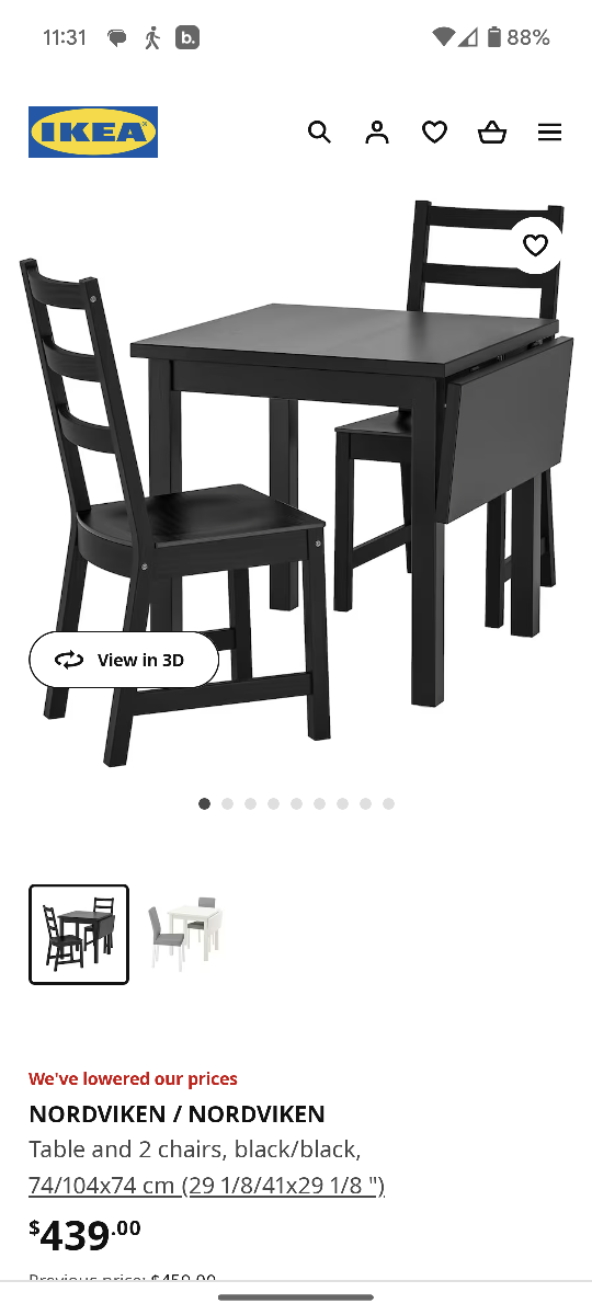 IKEA Dining table and chairs - photo 3