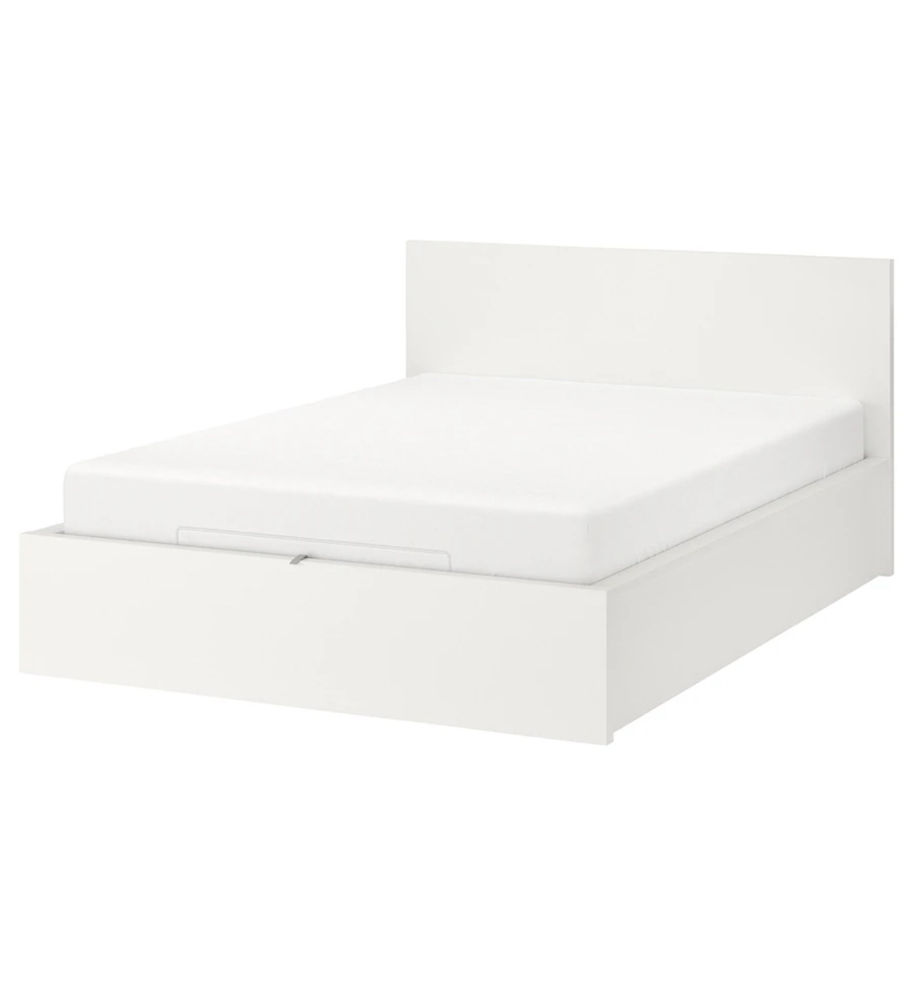 MALM Storage bed frame, white, Full/Double Size -Like New - photo 4
