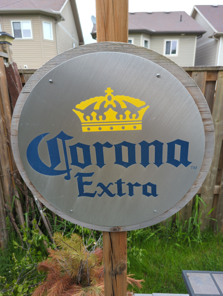 Corona Patio Sign