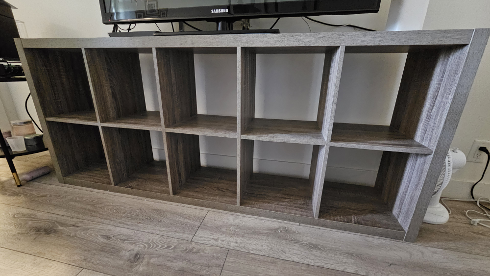 Jysk wooden bookshelf