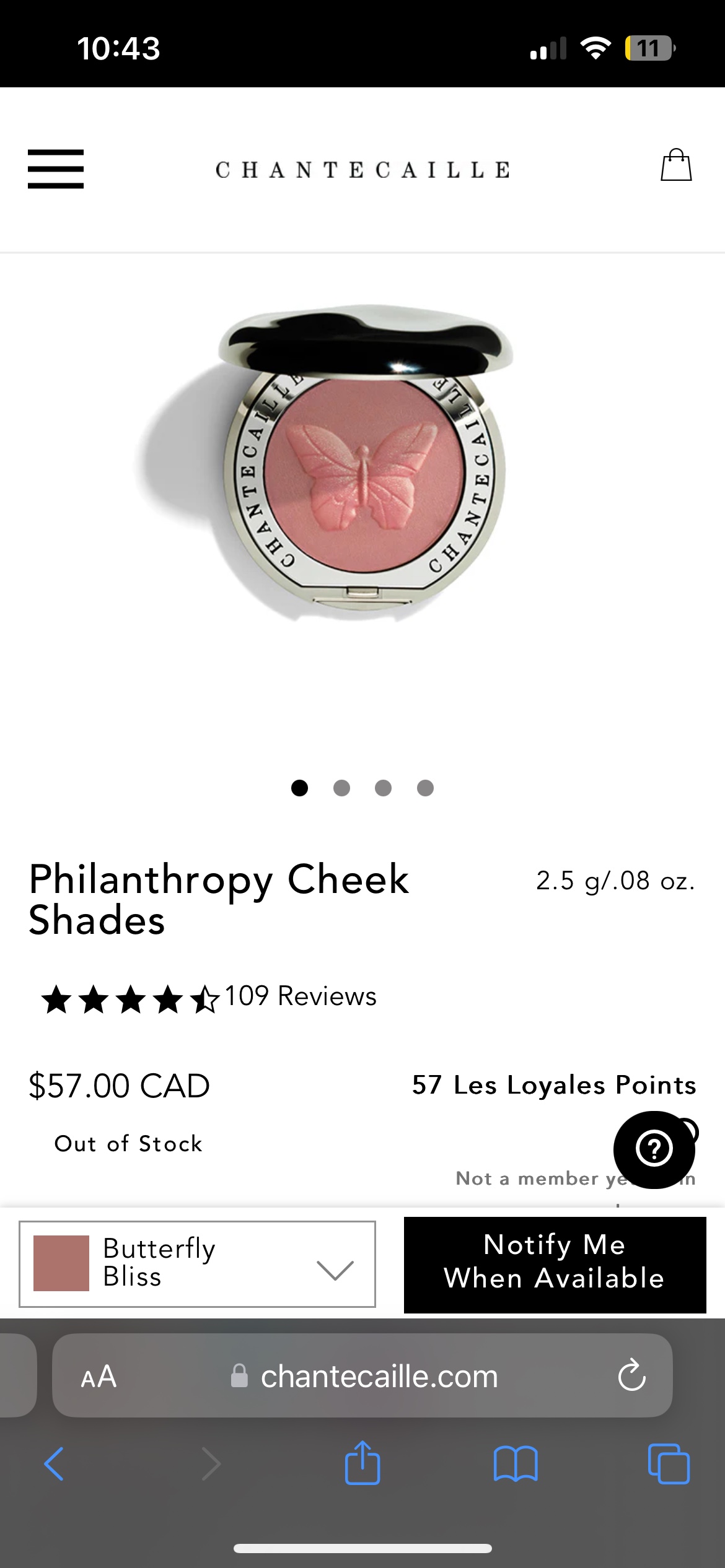 Chantecaille Blush (Butterfly Bliss) image indicator(6)