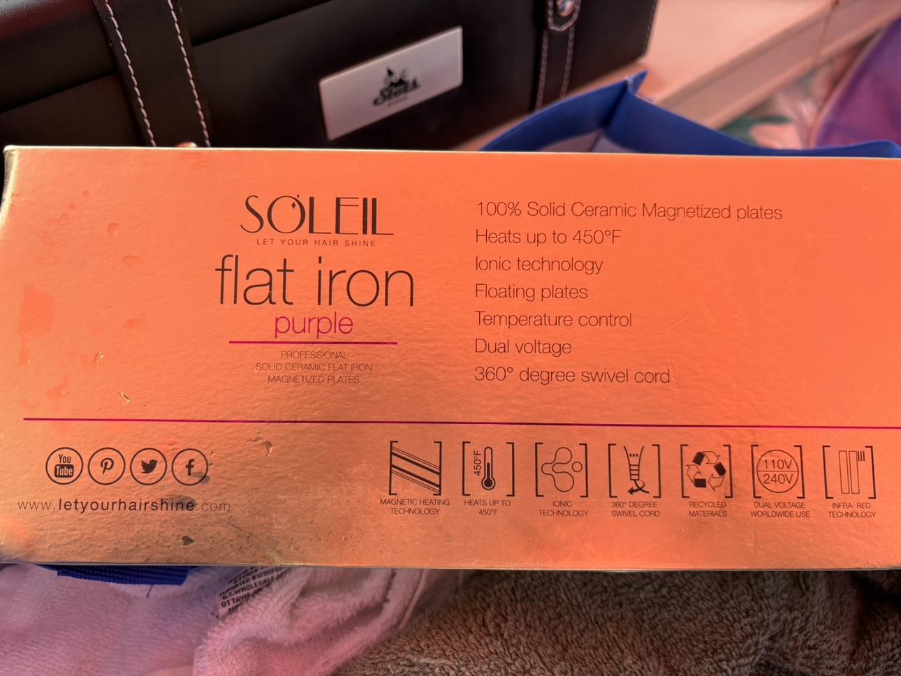 Soleil flat iron/straightener 🧡 image indicator(3)