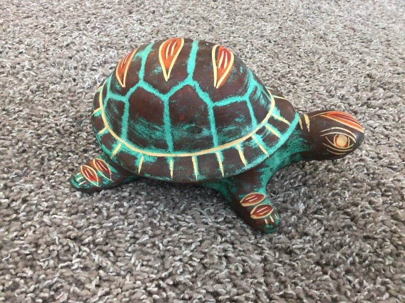 HAND PAINTED CLAY TURTLE thumbnail