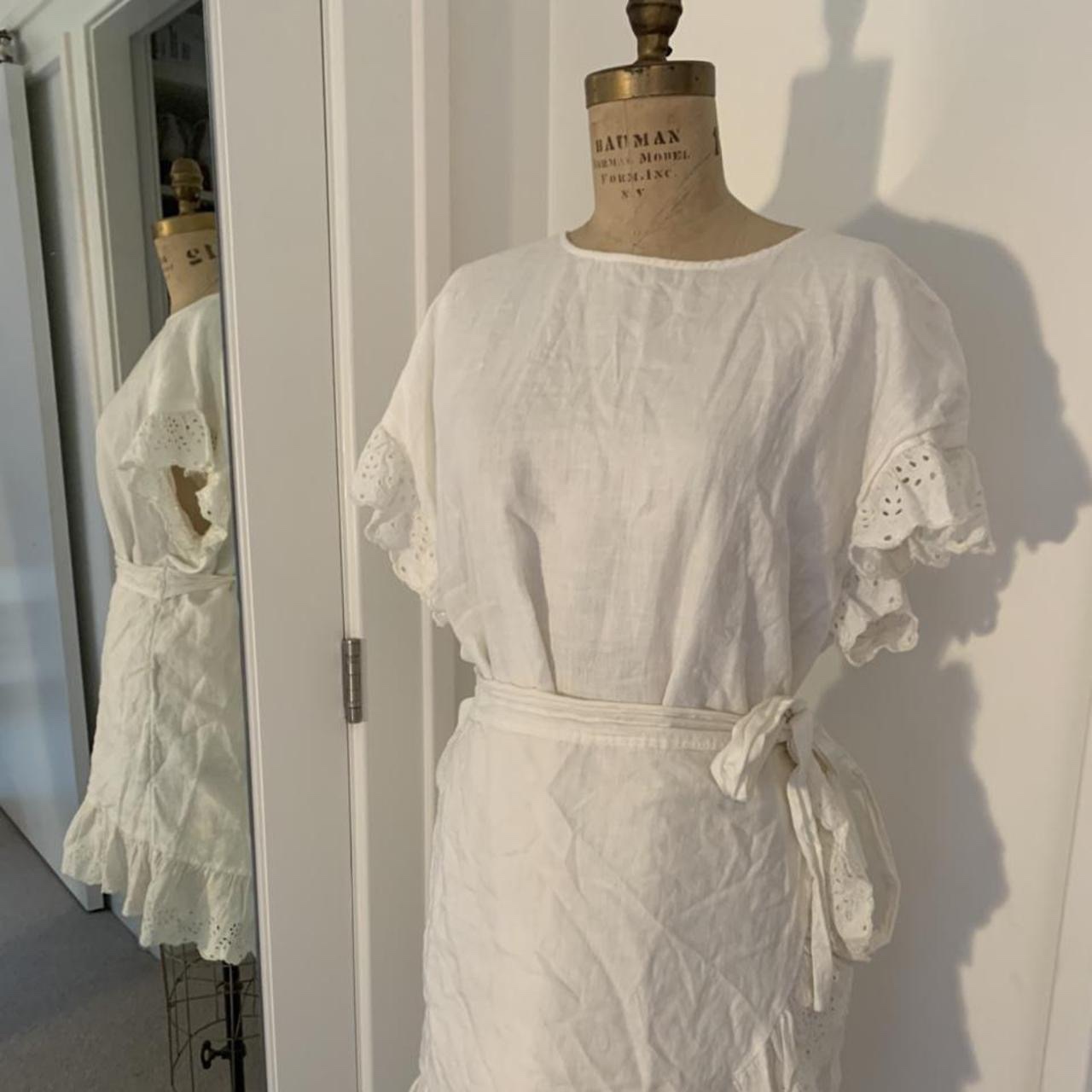 Aritzia White Linen “Ninnette” dress