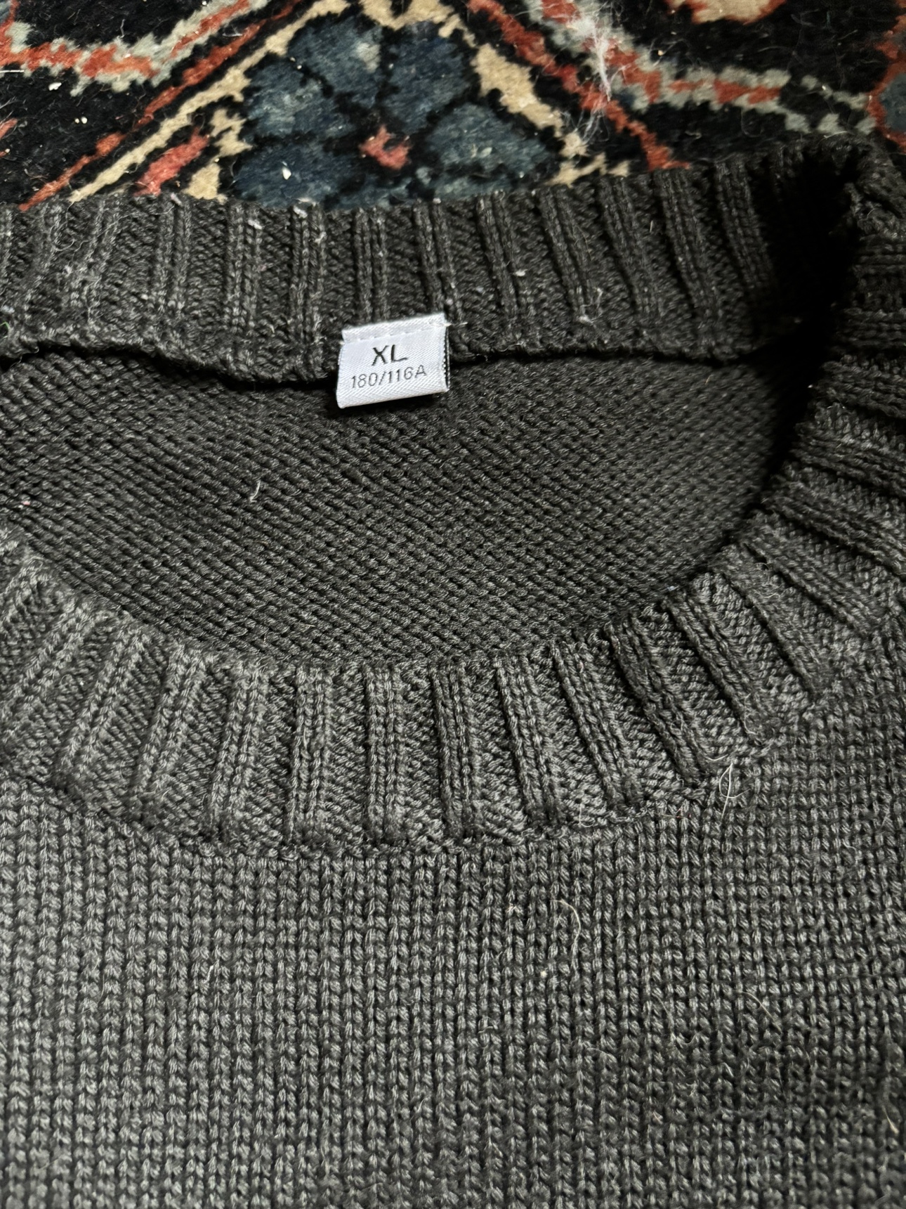 Men Japanese Embroidered Black Sweater size XL - photo 2
