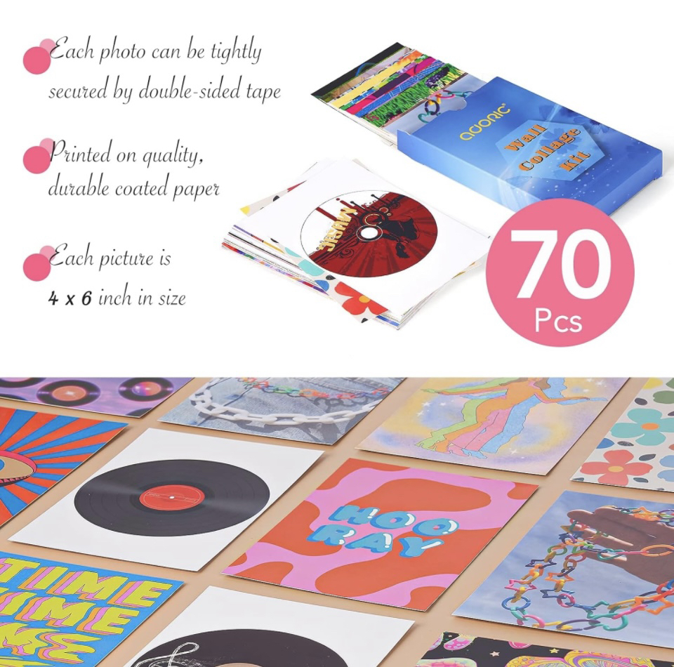 Wall Collage Kit for Aesthetic Pictures, 70 Set Photo image indicator(2)