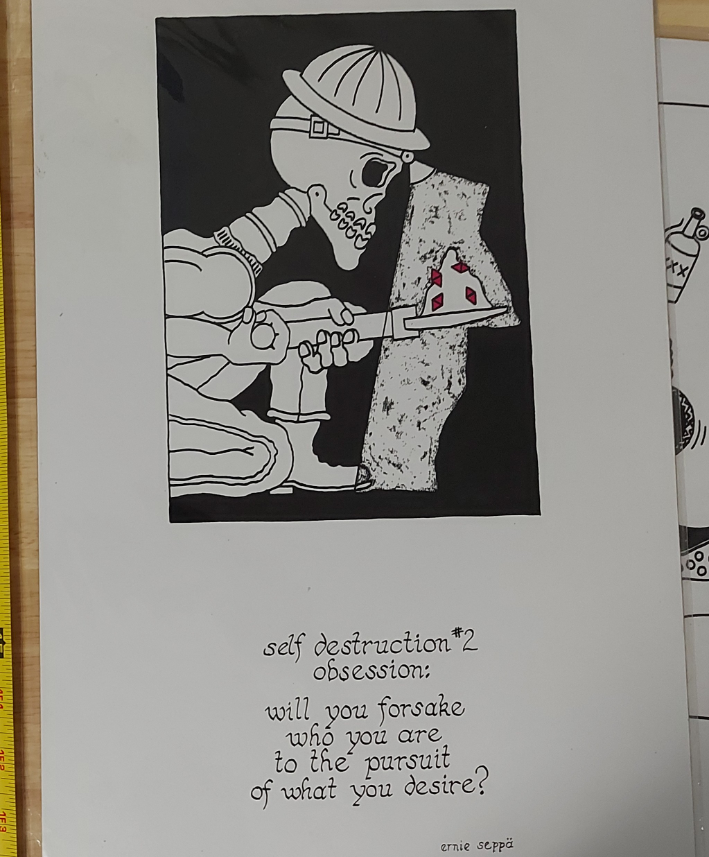 "Self Destruction" skeleton print set of three, 11"x17" image indicator(2)