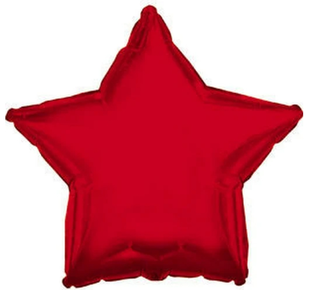 Foil star balloon-Red