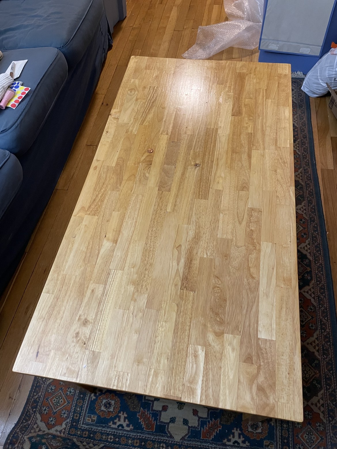 Coffee table (wood) Pick up only.  Jackson Heights - photo 4