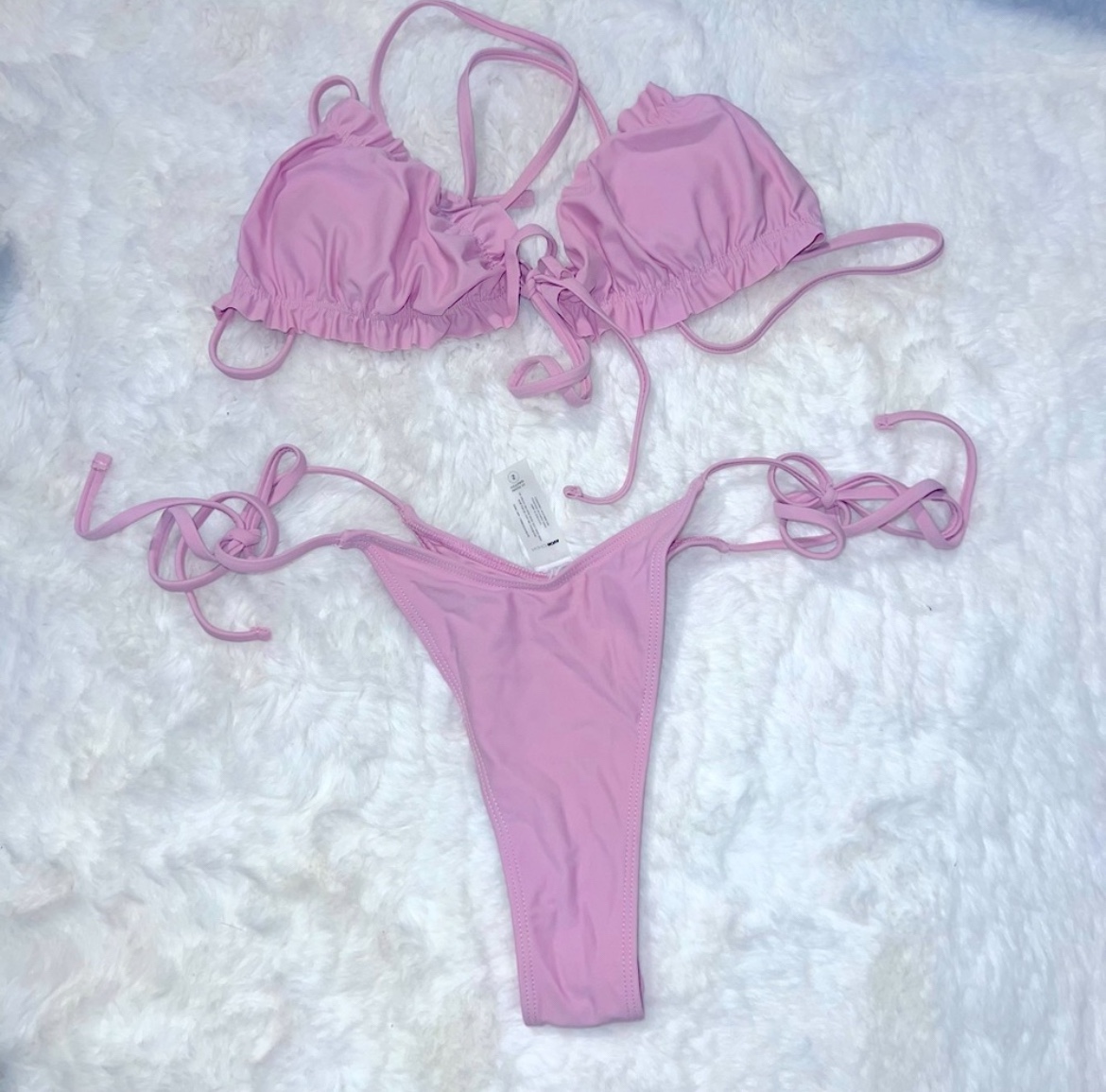 Ruffle bikini set