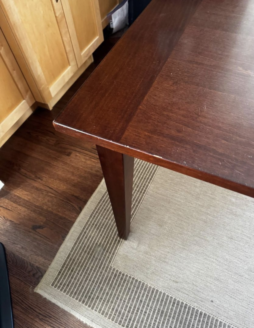 Dining Room Table with Leaf Extension & 6 chairs - photo 5