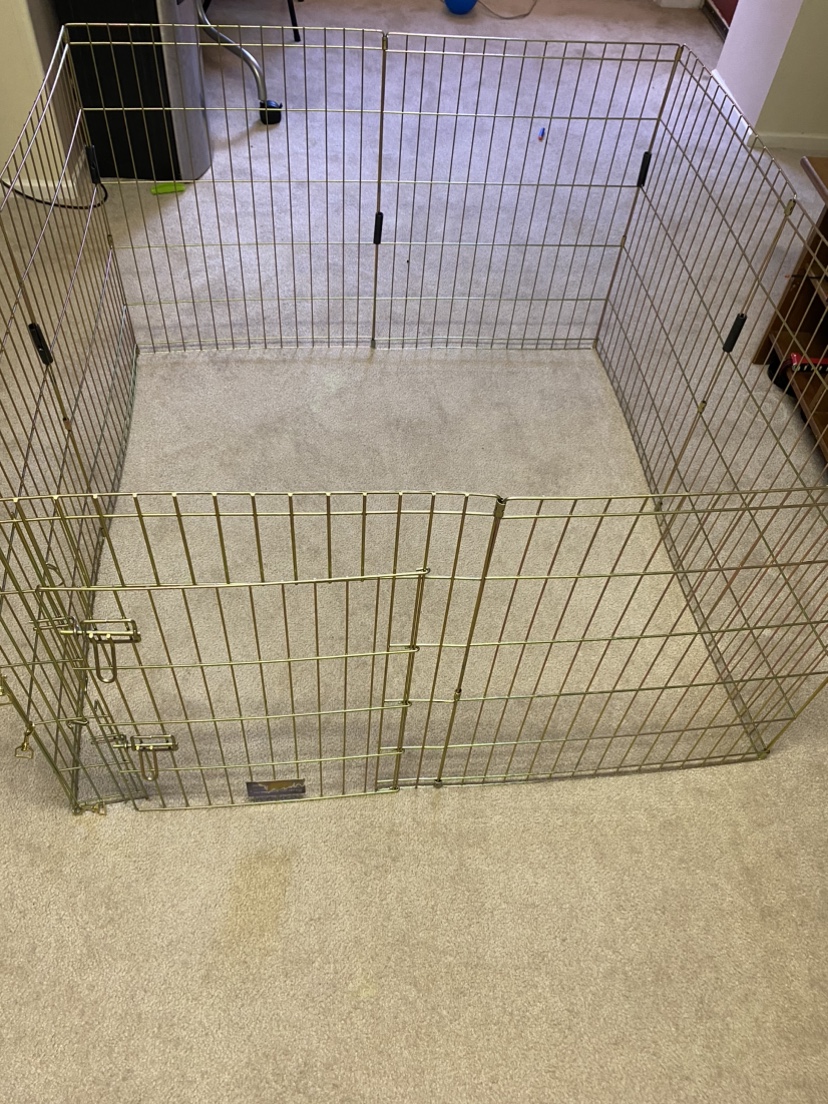 Basic dog exercise fence pen with dog gate - photo 5