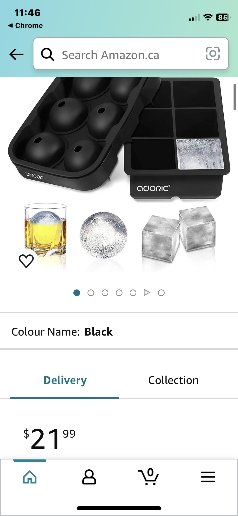 Ice Cube Trays Silicone Set of 2, Sphere and round image indicator(3)