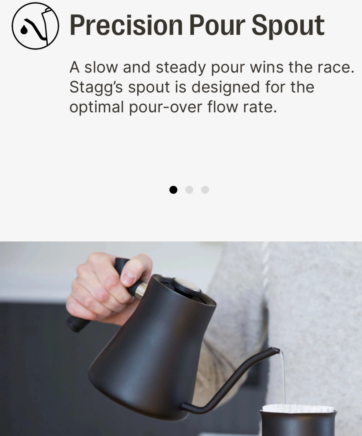 New Stagg stovetop Kettle for coffee/tea brew image indicator(9)