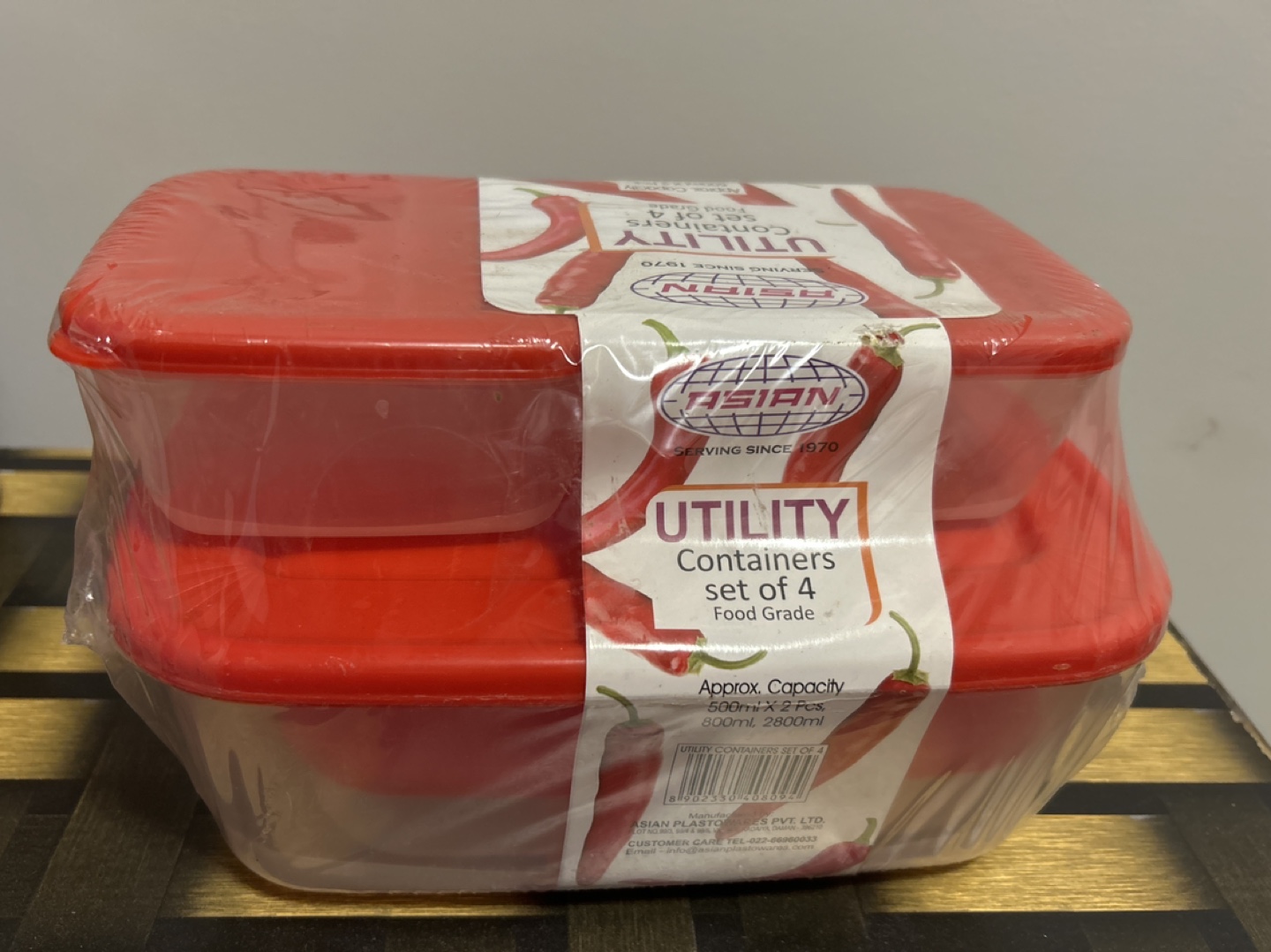 4PC Set - Plastic Containers
