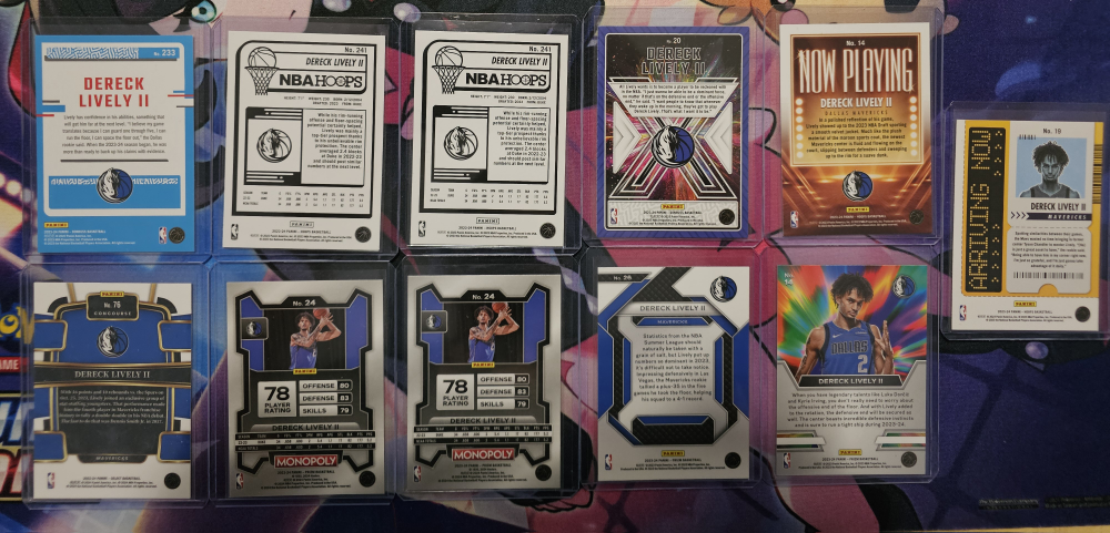 2023-24 Derrick Lively II RC Rookie Card Lot of 11 image indicator(2)
