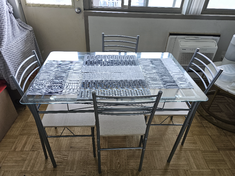 Dining table set - Glass top | MOVING SALE
