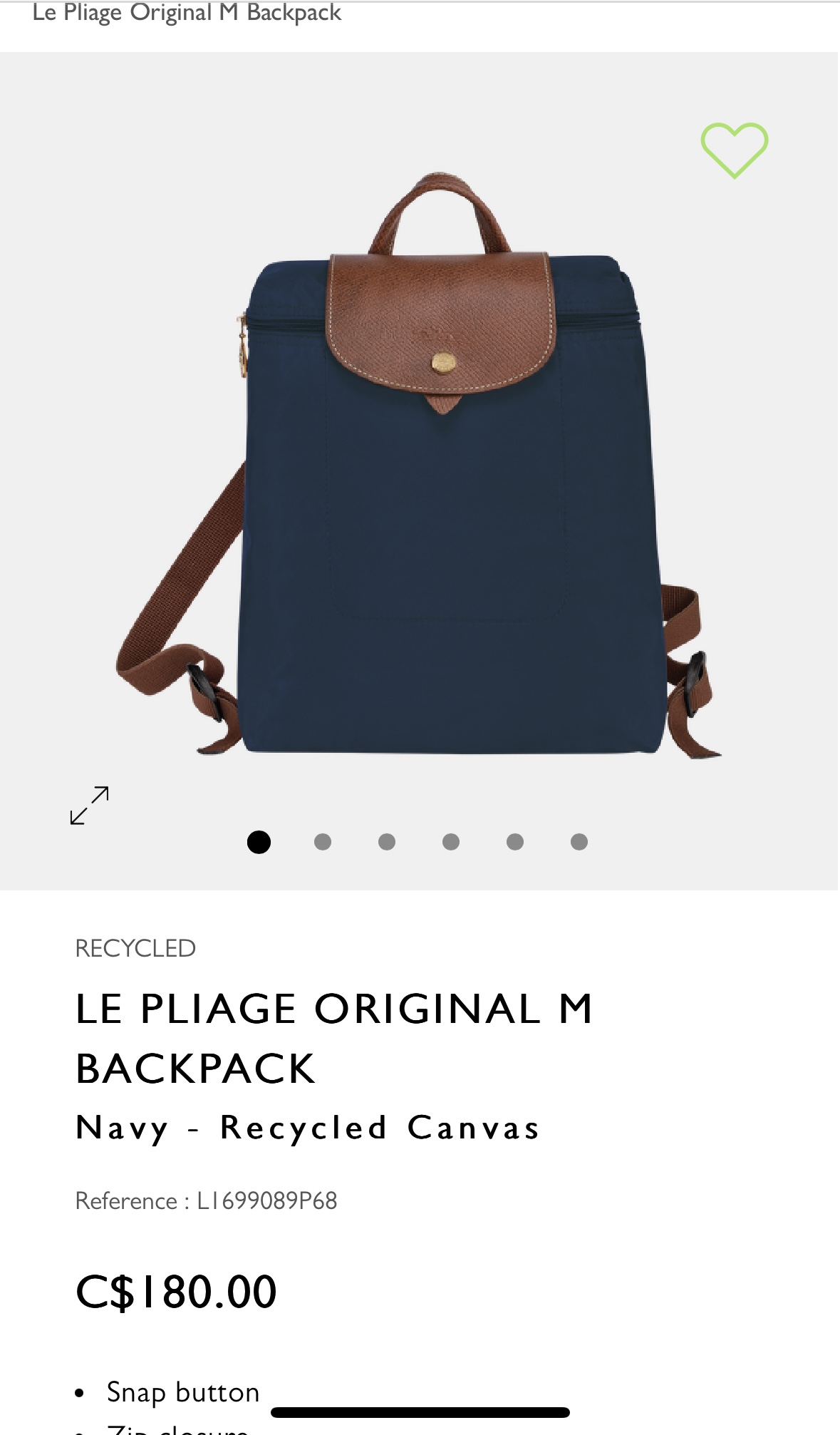 Longchamp Le Pliage backpack - photo 3