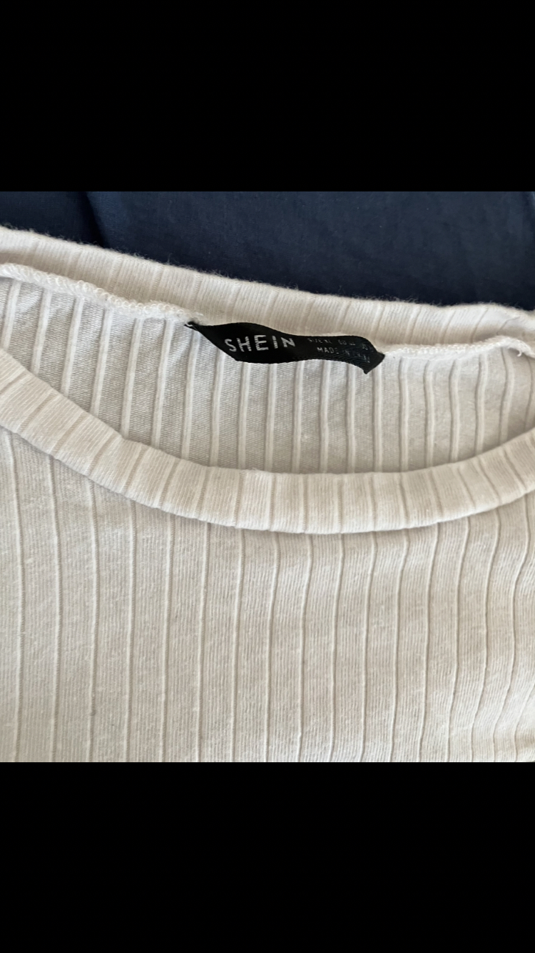 Shein Women’s Colourblock Cotton Fitted Shirt Top Size XL 👚🤍🩶🖤 image indicator(5)