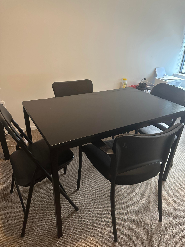 Ikea Table With chairs- Moving out sale! need gone asap thumbnail