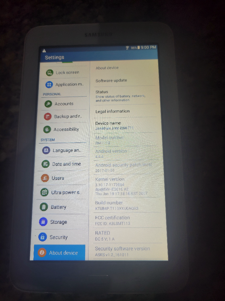 SAMSUNG Galaxy Tablet image indicator(2)