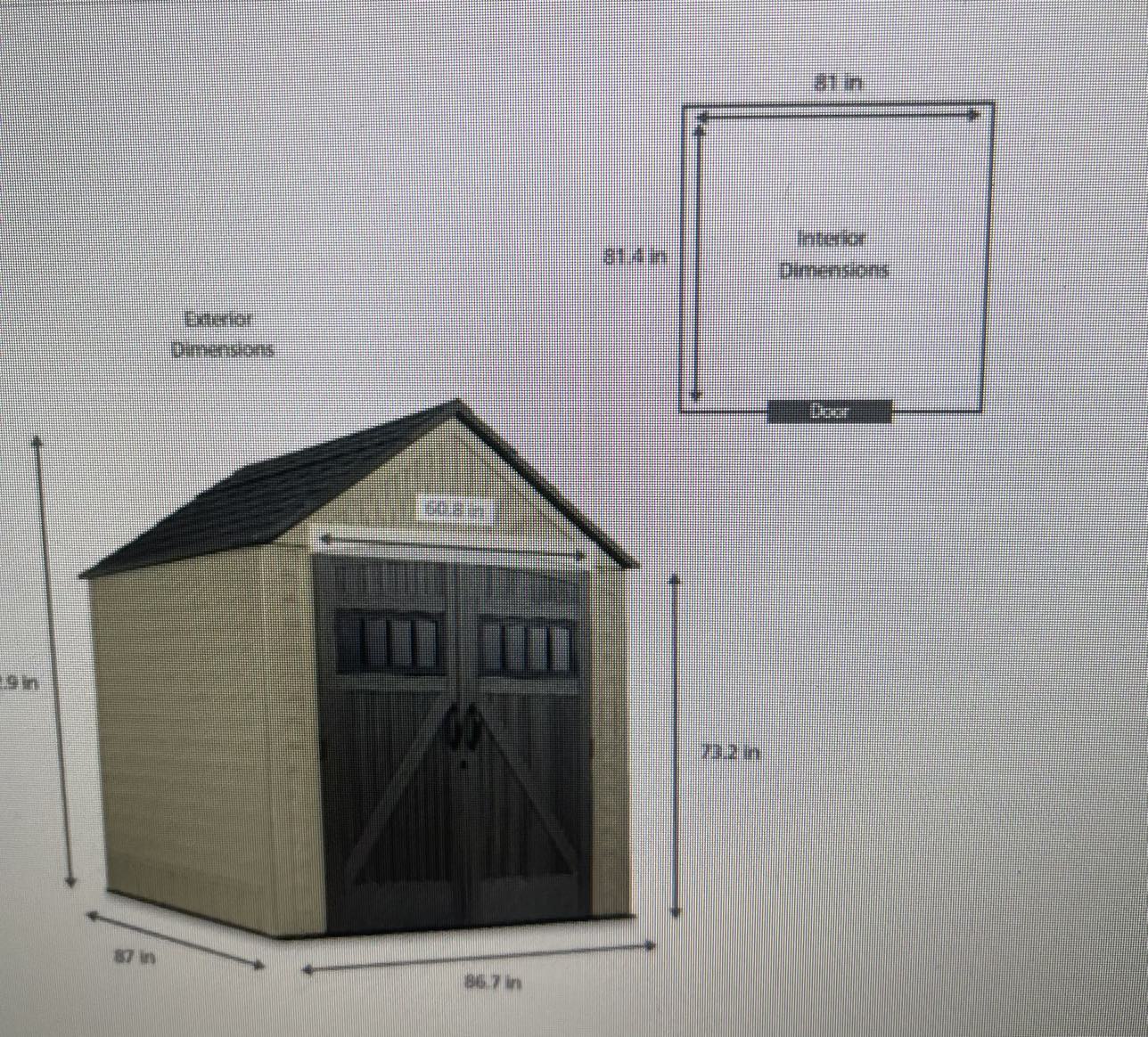 Rubbermaid Resin Shed - photo 3