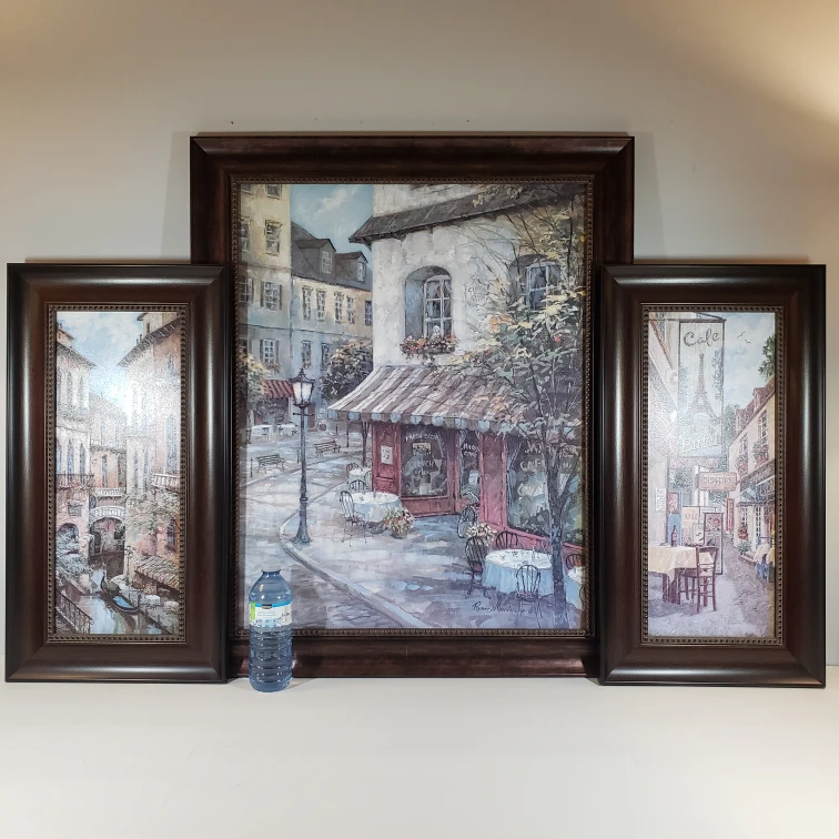 🖼 French Café Art 1x Frame of 3pc Set image indicator(3)