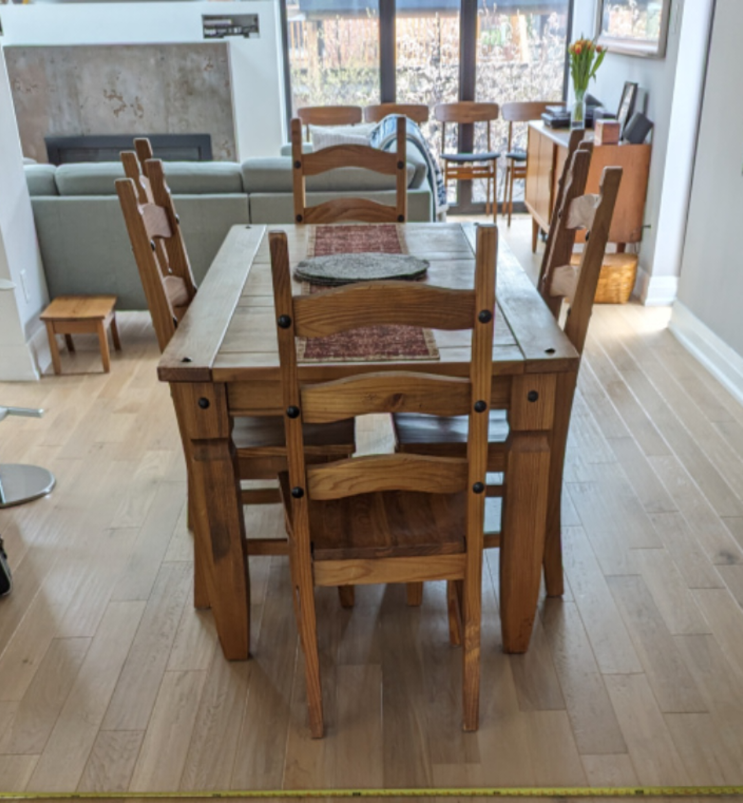 Dining Table - 7 PC Pier 1 Solid Wood - photo 2