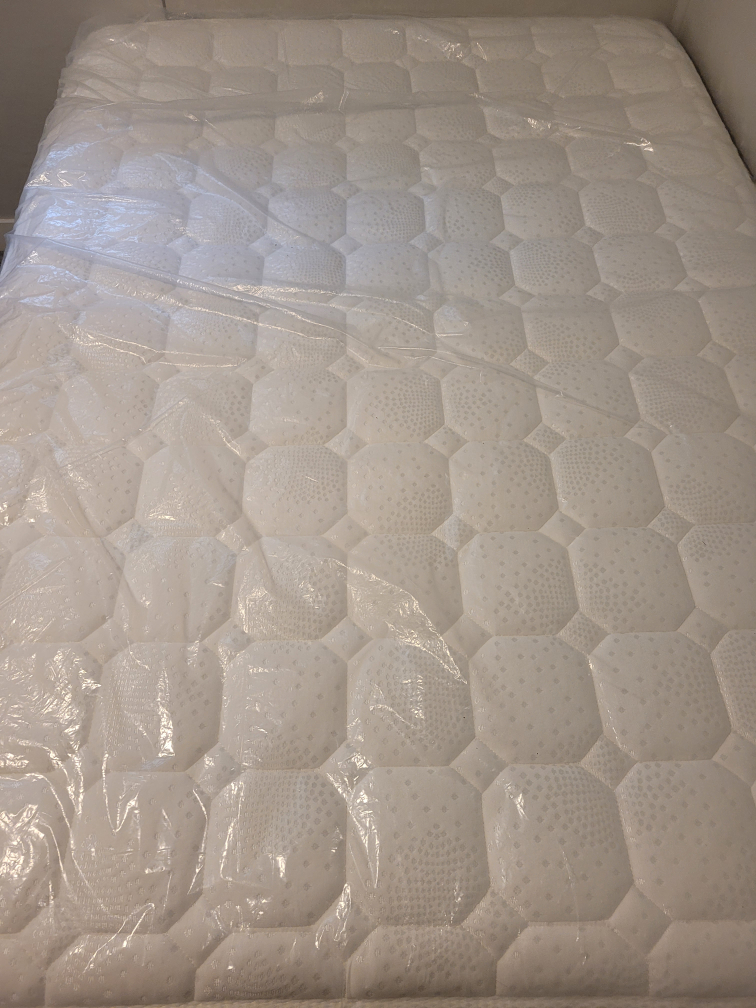 Double Mattress, box spring and frame