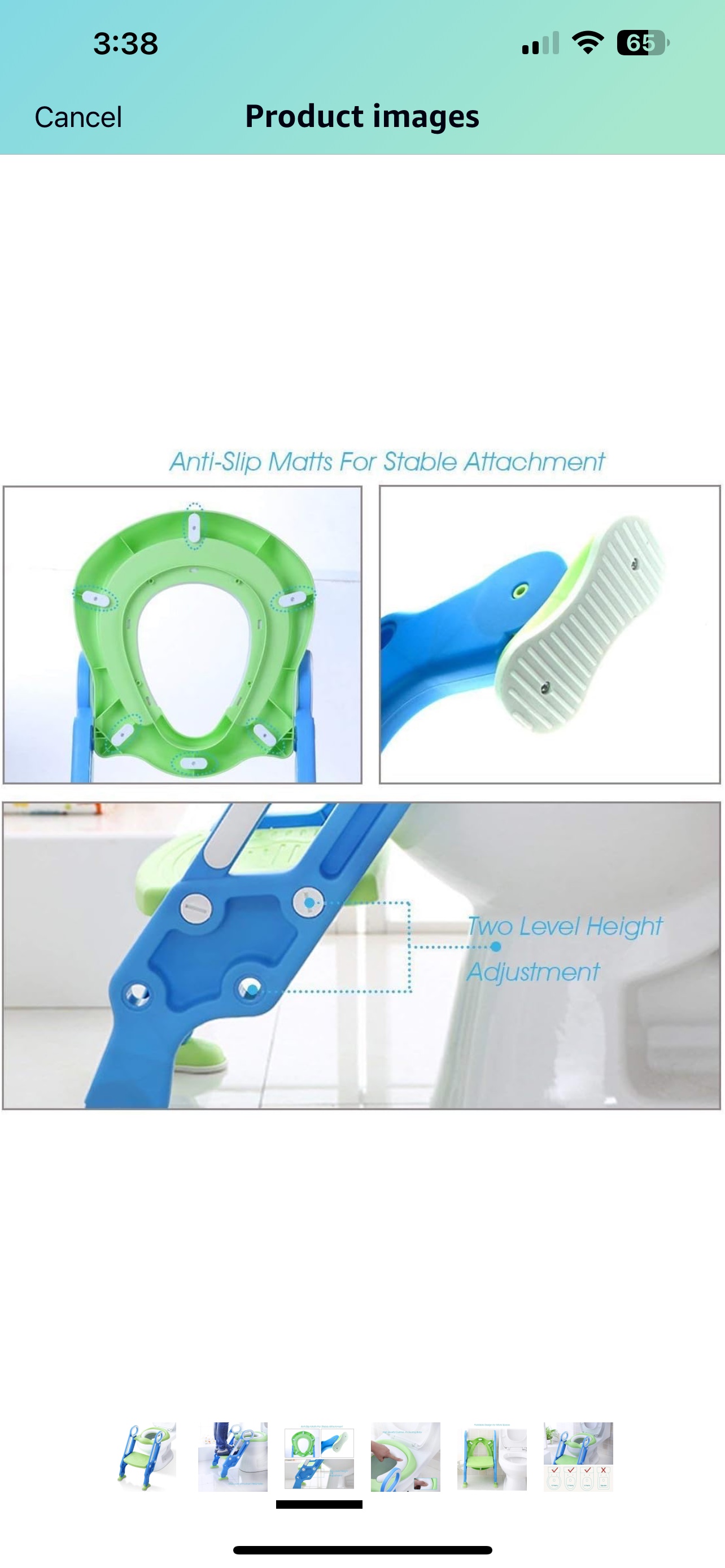 Potty training seat with step sto - photo 2