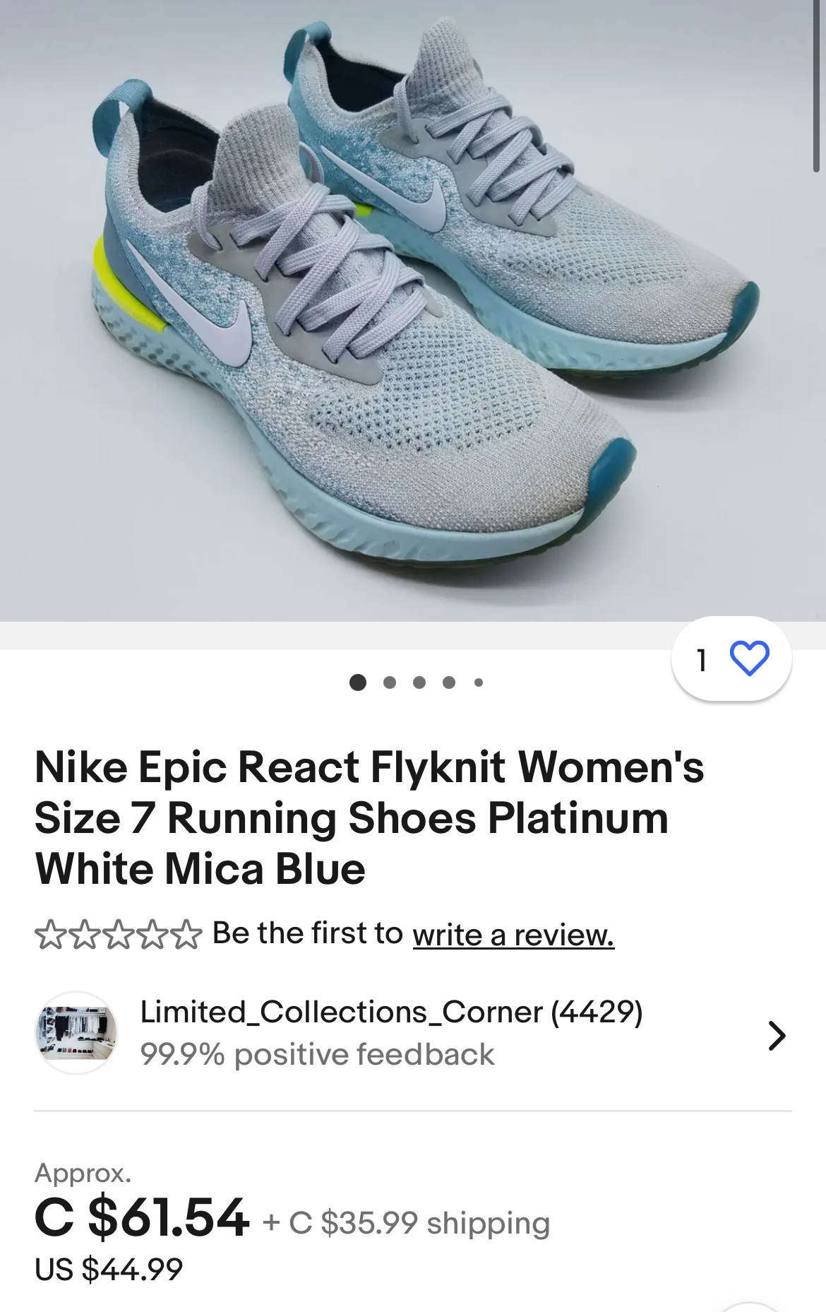 Nike Epic React Flyknit women’s running shoes image indicator(4)