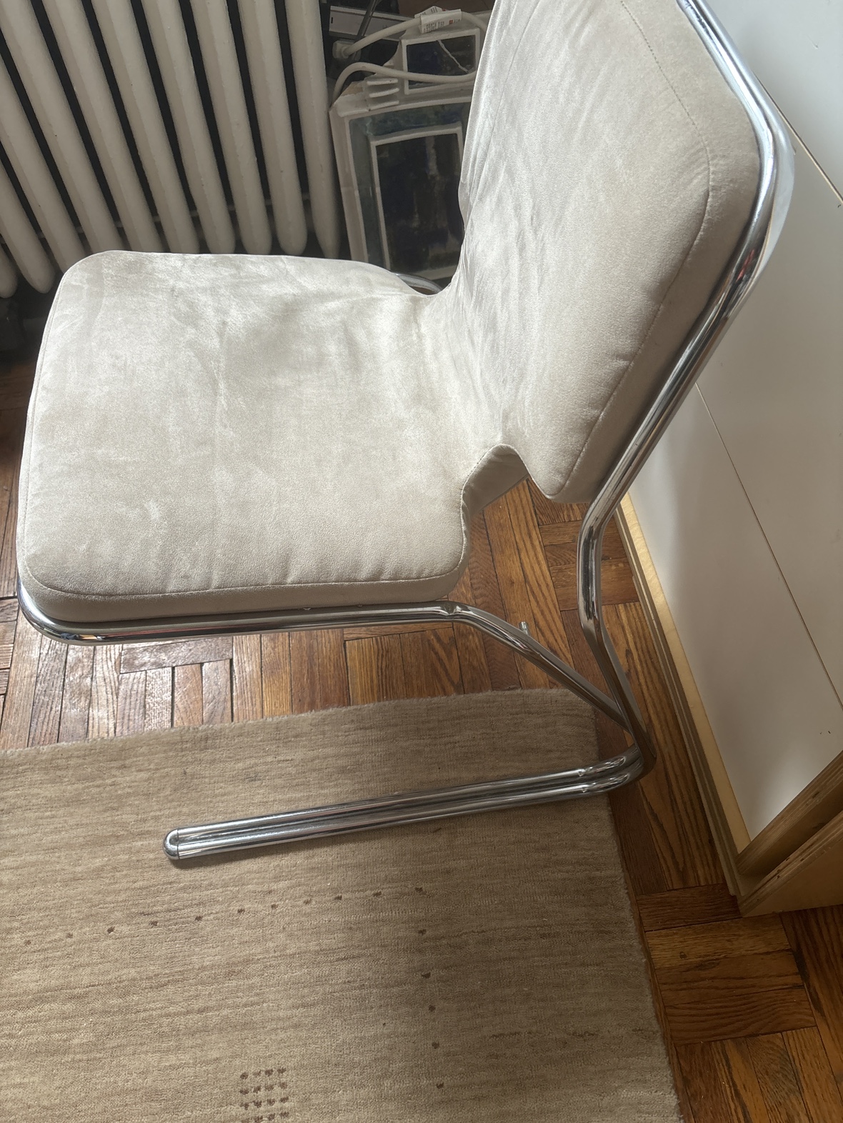 2 Beautiful Chrome chairs - photo 2