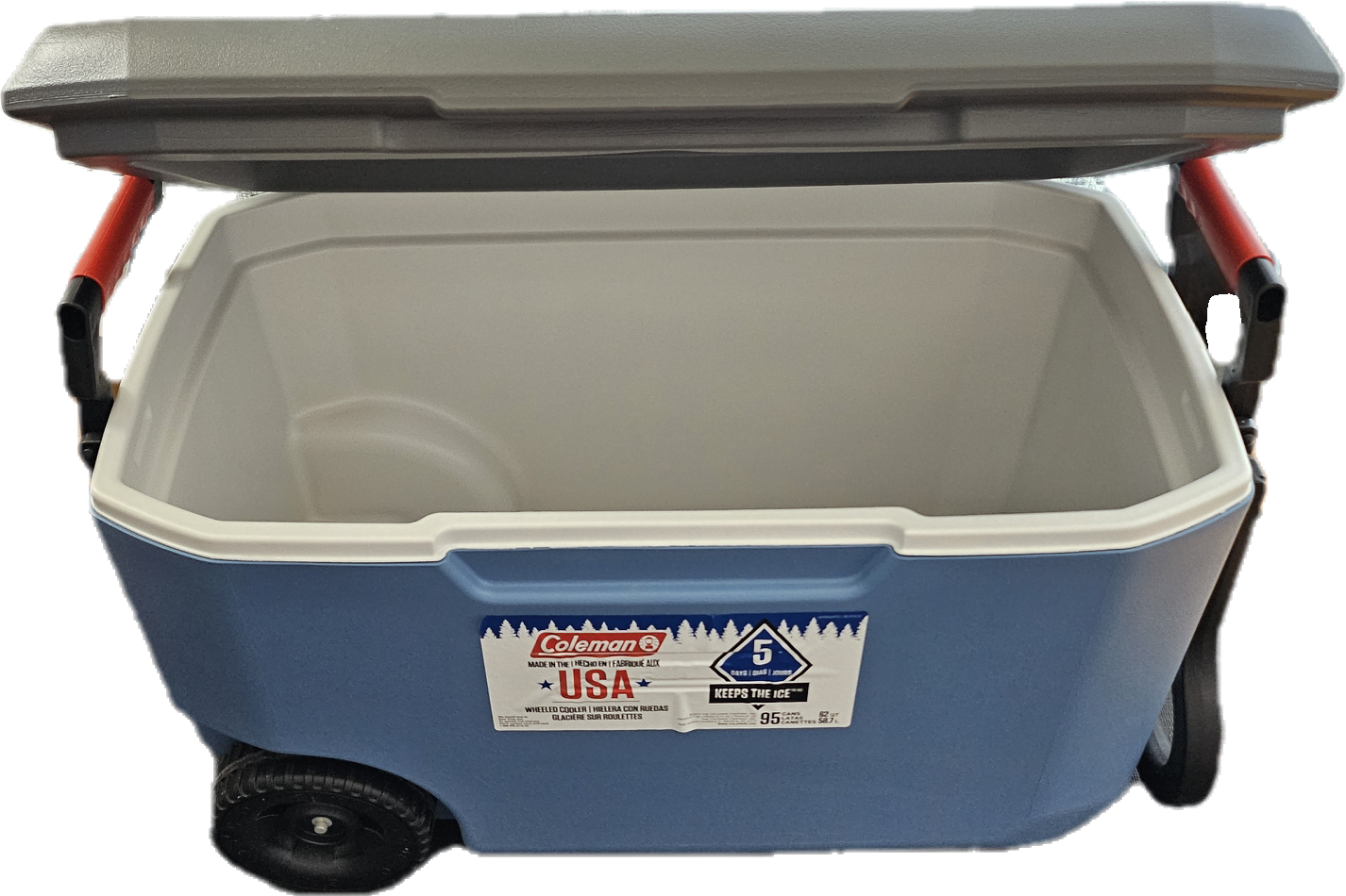 Cooler - Coleman 62QT wheeled cooler - photo 3